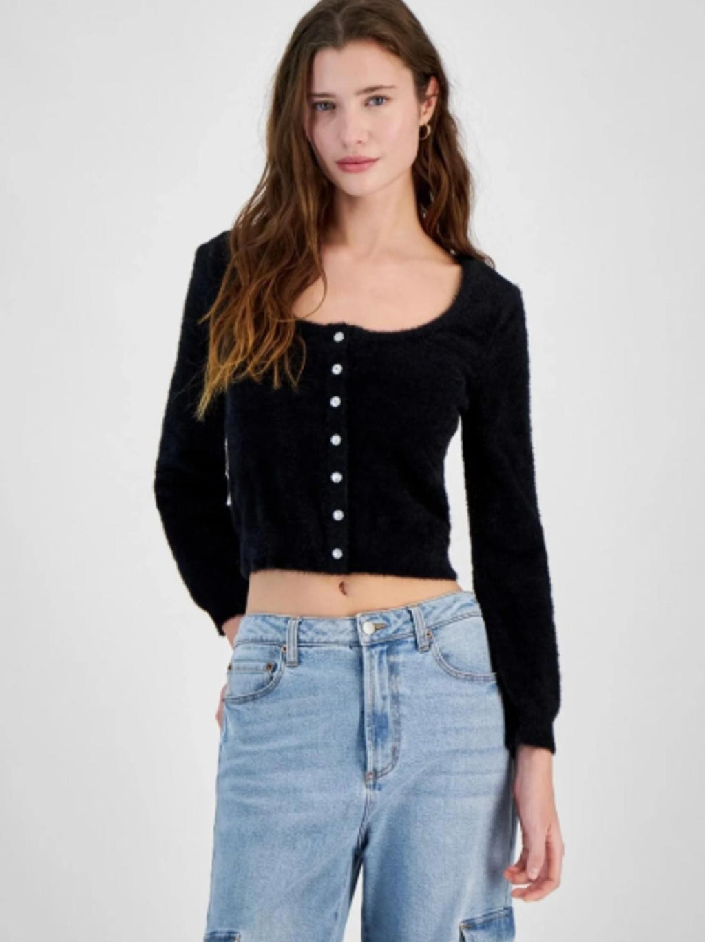 PLANET HEART JUNIORS EMBELLISHED-BUTTON EY BLACK - Size - Small