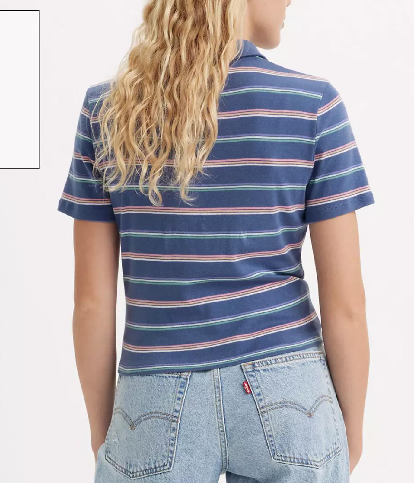 LEVIS WOMENS SUKI COTTON LAURA STRIPE Top Size - M