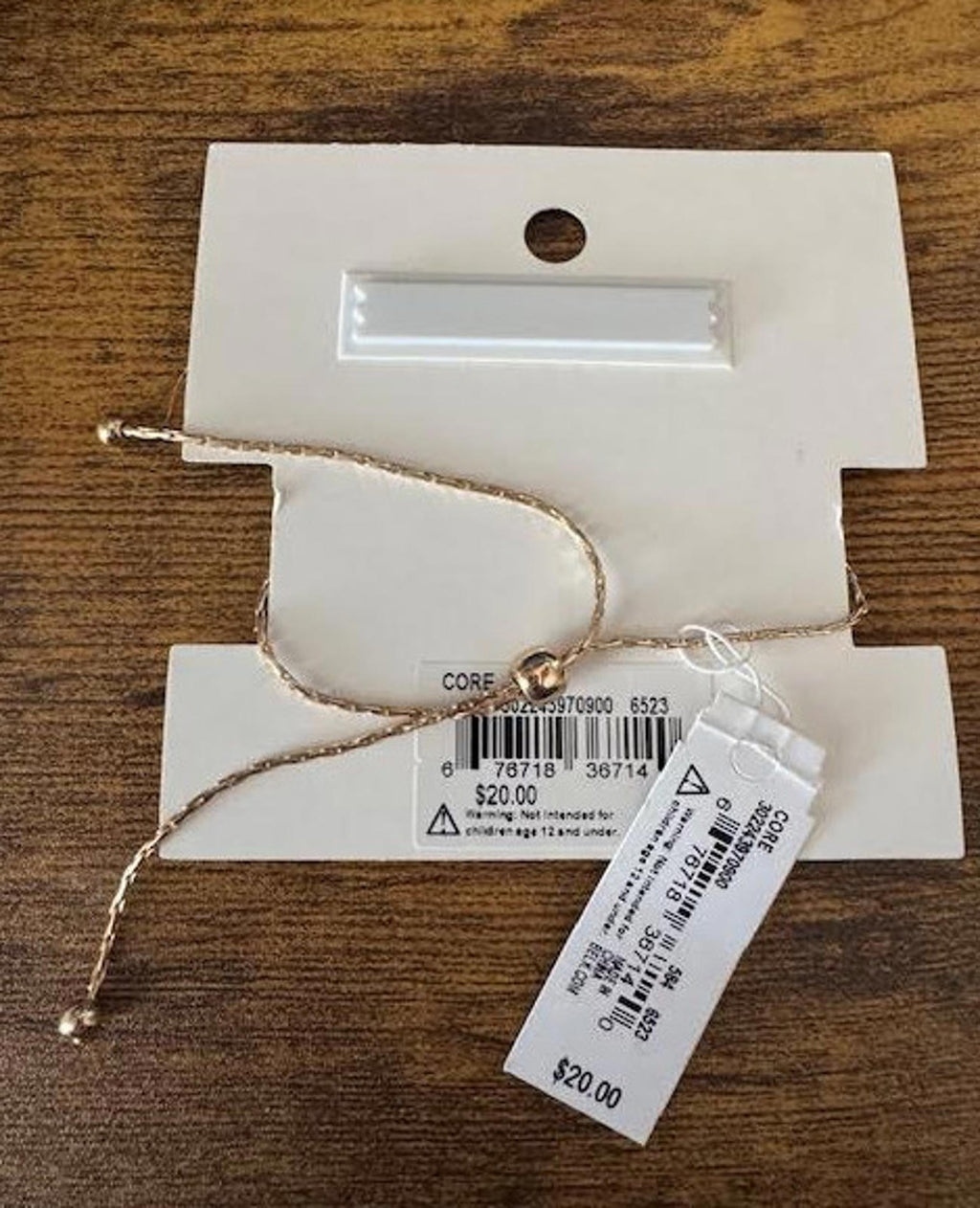 Crown & Ivy Gold Tone Letter “J” Bracelet