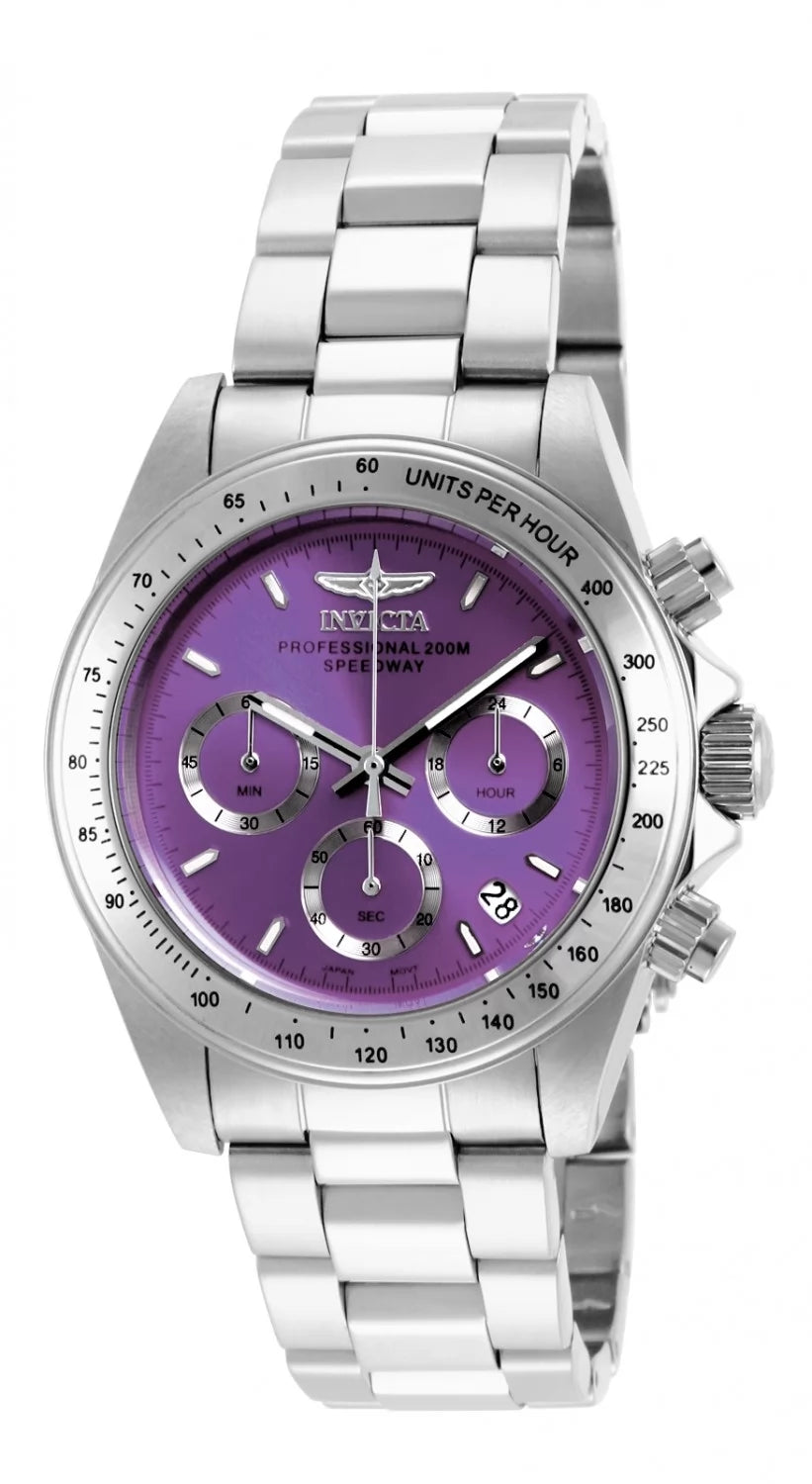 Invicta Speedway Quartz Purple Dial Lady Watch 39 mm 16656