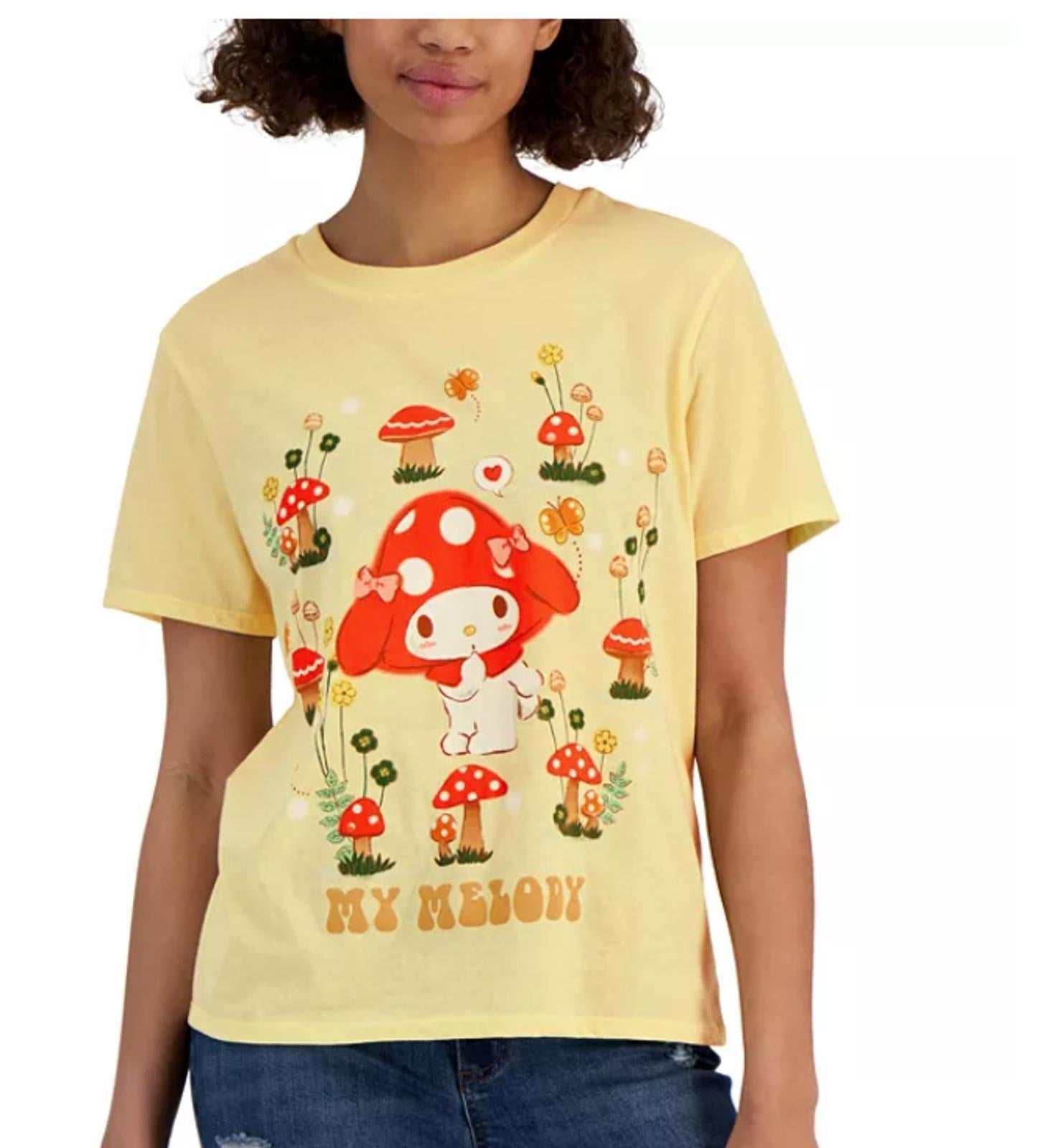 LOVE TRIBE JUNIORS MY MELODY MUSHROOM FLOWER TEE - Size - Medium