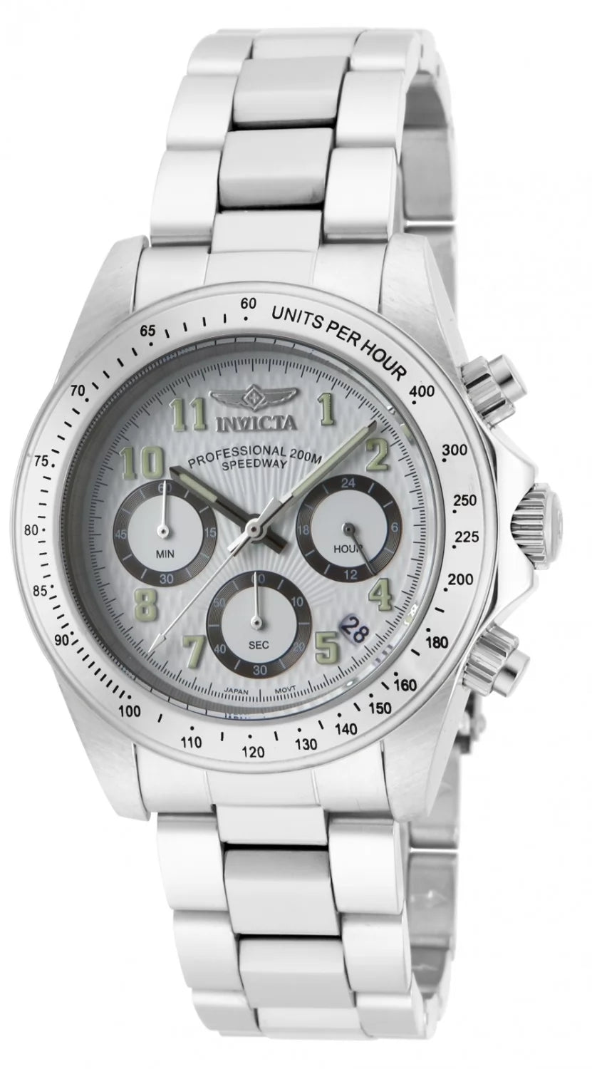 Invicta Speedway Quartz White Dial Men's Watch 39 mm 17023
