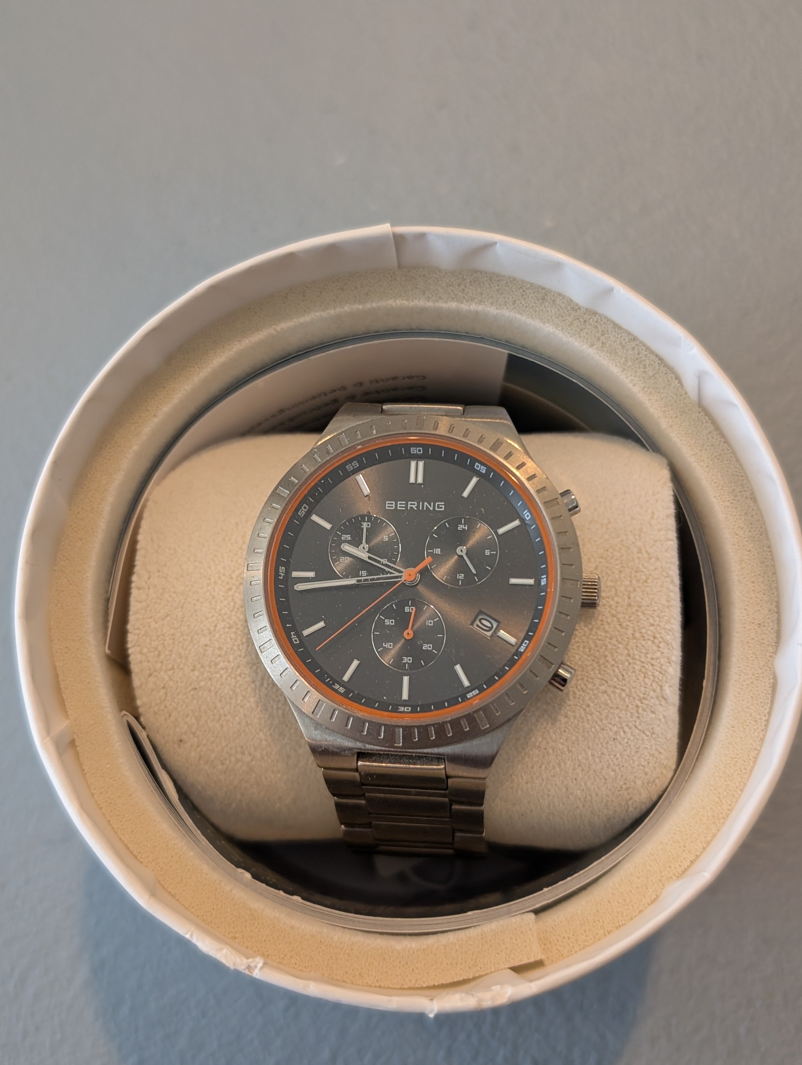Bering Titan Chrono | Brushed Silver | 11743-709