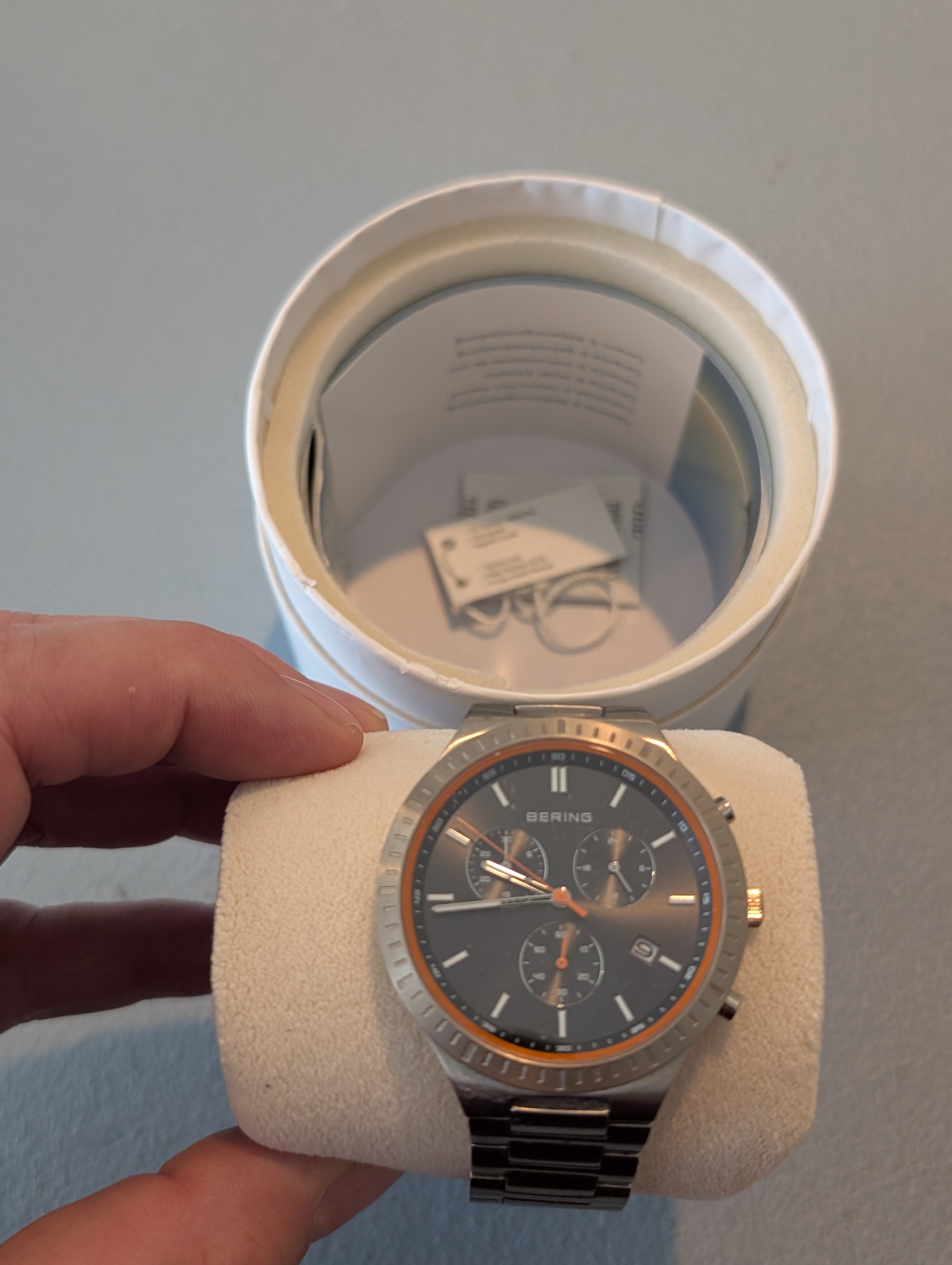 Bering Titan Chrono | Brushed Silver | 11743-709