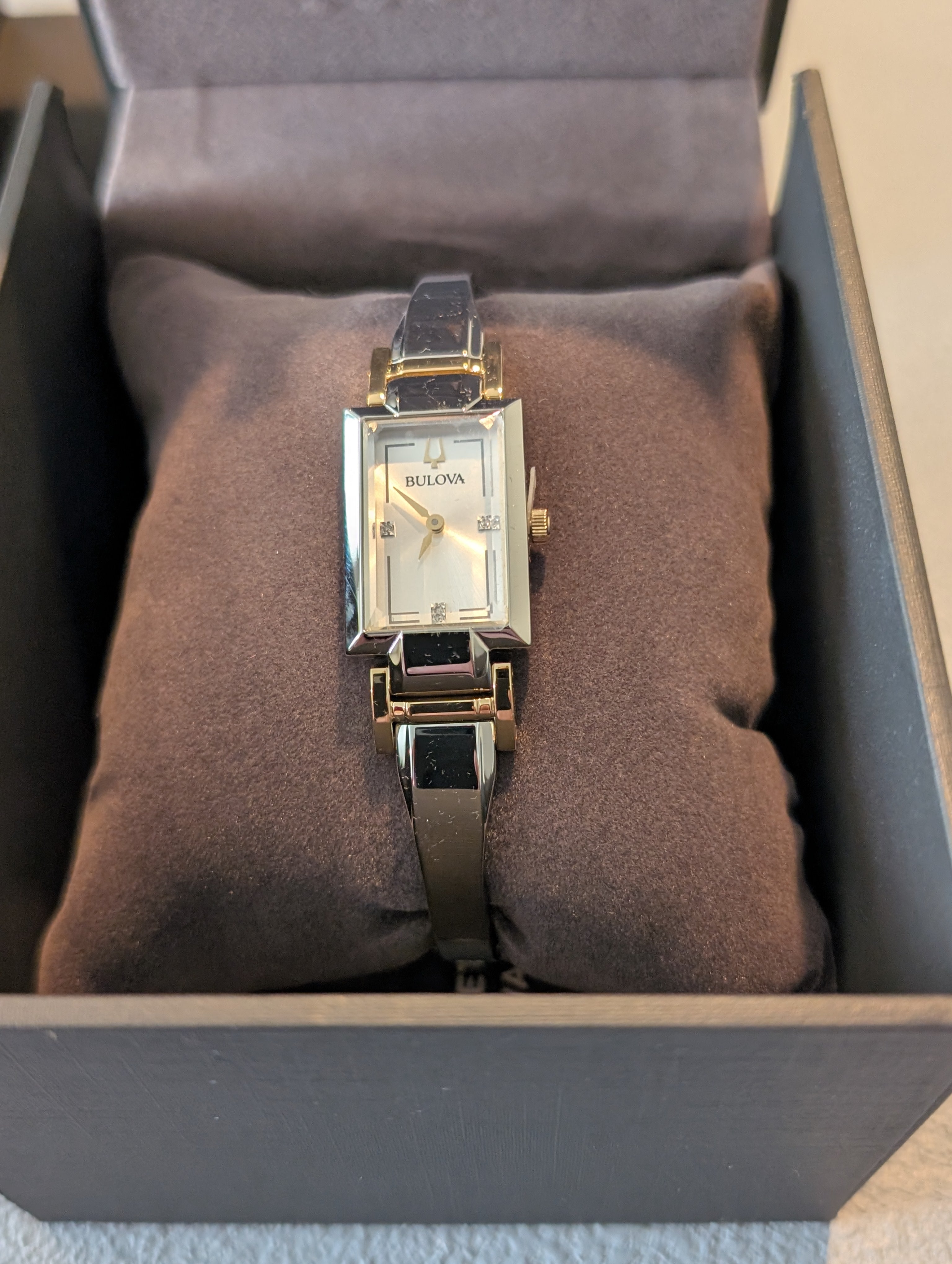 Bulova Classic Diamond Stainless Steel Women's Watch