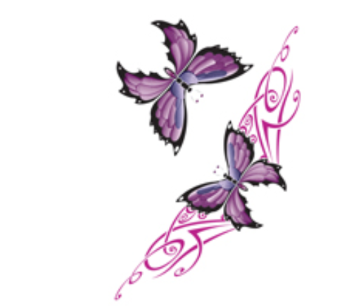 Butterflies & Blooms Temporary Tattoo Collection (300pcs)