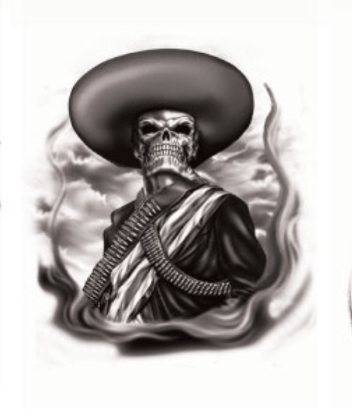 Calavera & Saints Temporary Tattoos