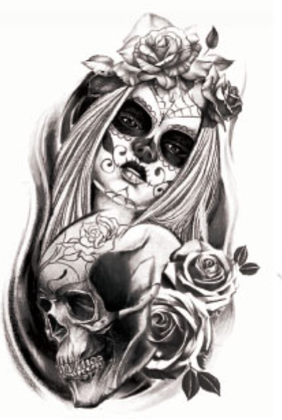 Calavera & Saints Temporary Tattoos