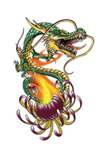Dragon's Fury Temporary Tattoos