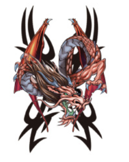 Dragon's Fury Temporary Tattoos