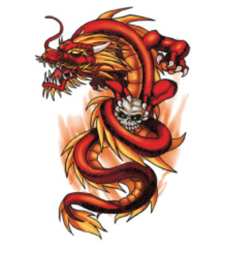 Dragon's Fury Temporary Tattoos