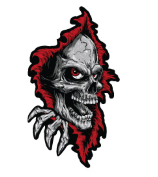 Skull Mayhem Temporary Tattoos