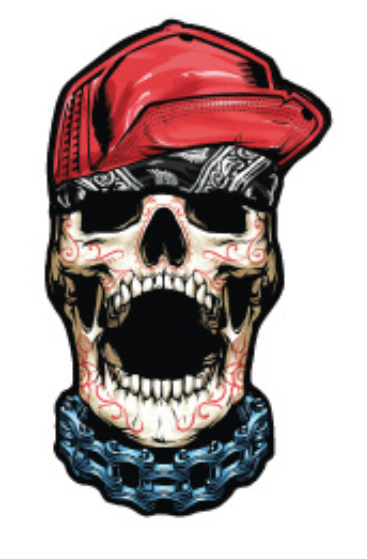 Skull Mayhem Temporary Tattoos