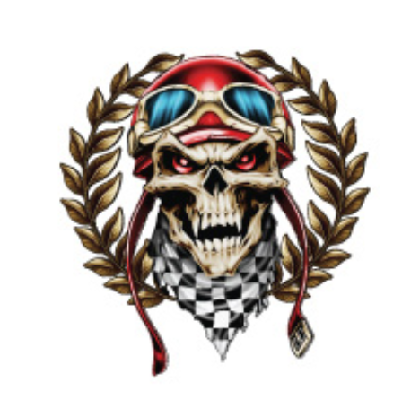 Skull Mayhem Temporary Tattoos