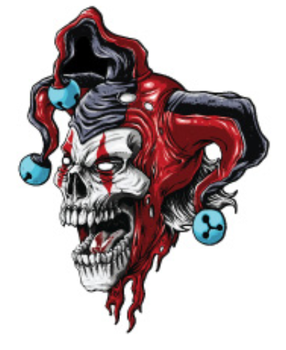 Skull Mayhem Temporary Tattoos