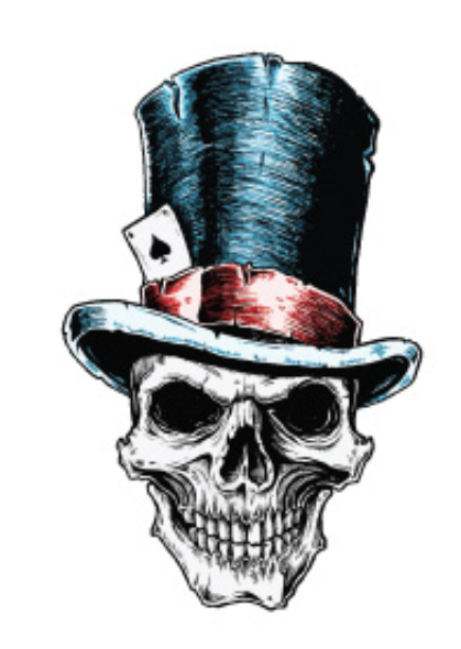 Skull Mayhem Temporary Tattoos