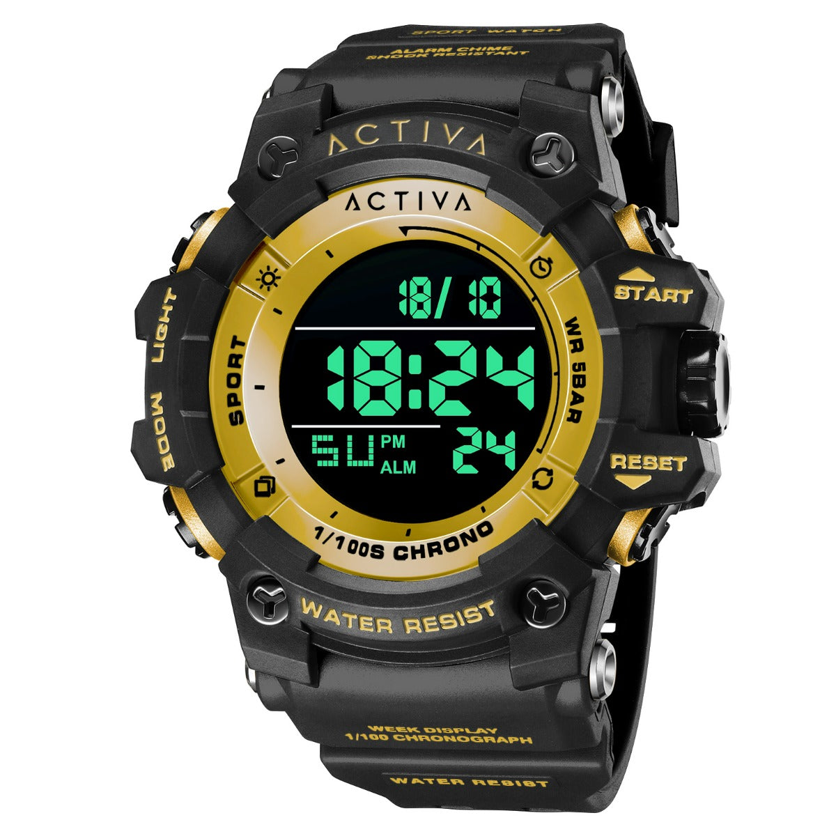 Activa Sync X Invicta Men's Digital Watch - 50mm. Black ACW8046-003