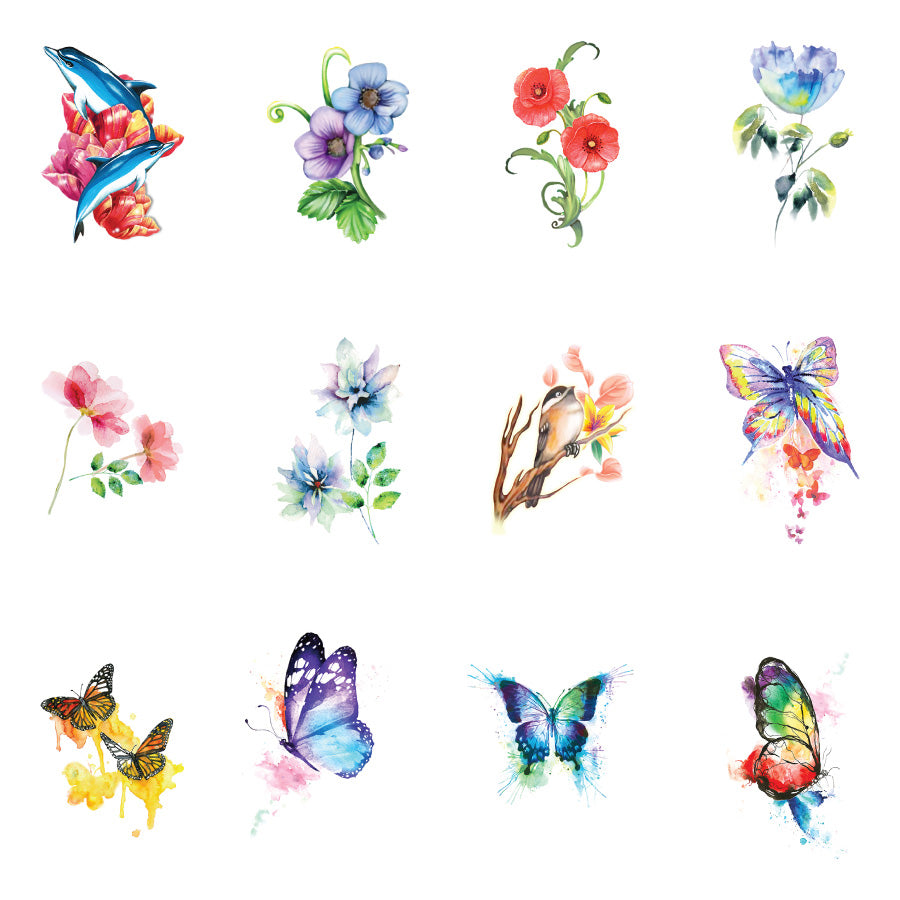 Wildflower Whispers Temporary Tattoos