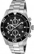 Invicta Watch INVICTA MEN'S 1768 PRO DIVER QUARTZ CHRONOGRAPH BLACK DIAL WATCH