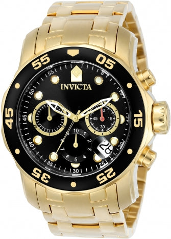 Invicta Watch SCUBA BAND GOLD TONE (0072)