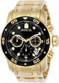 Invicta Watch SCUBA BAND GOLD TONE (0072)
