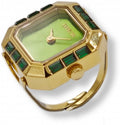 Invicta Watch INVICTA WOMEN'S 49583 MINI QUARTZ 2 HAND GREEN DIAL RING WATCH