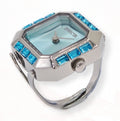 Invicta Watch INVICTA WOMEN'S 49579 MINI QUARTZ 2 HAND TIFFANY BLUE DIAL RING WATCH