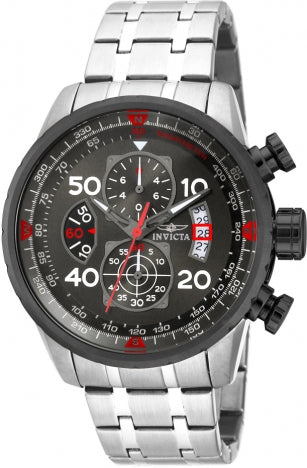 Invicta Watch INVICTA WOMEN'S 17204 AVIATOR QUARTZ CHRONOGRAPH GUNMETAL DIAL WATCH