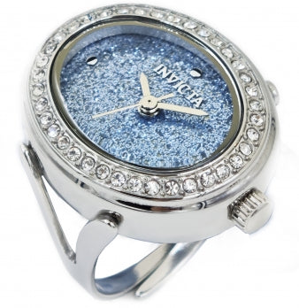 Invicta Watch INVICTA WOMEN'S 49596 MINI QUARTZ BLUE DIAL RING WATCH