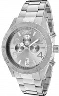 Invicta Watch INVICTA MEN'S 1269 SPECIALTY QUARTZ CHRONOGRAPH SILVER DIAL WATCH