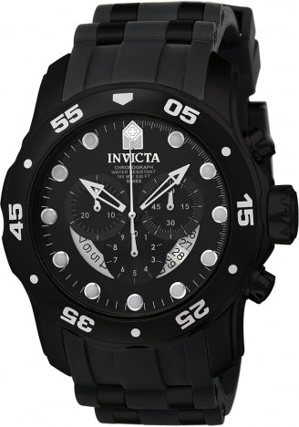 Invicta Watch INVICTA MEN'S 6986 PRO DIVER QUARTZ CHRONOGRAPH BLACK DIAL WATCH
