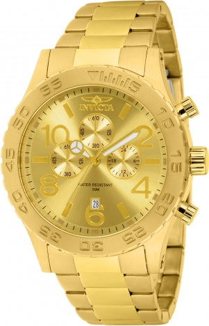 Invicta Watch INVICTA MEN'S 1270 SPECIALTY QUARTZ CHRONOGRAPH GOLD DIAL WATCH