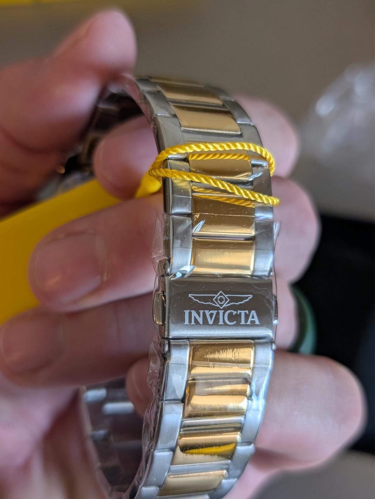 Invicta Speedway Men's 42mm Gold/Steel - NIB 49330