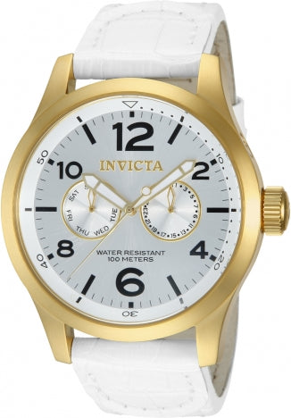 Invicta Watch INVICTA MEN'S 12174 SPECIALTY QUARTZ 3 HAND SILVER DIAL WATCH