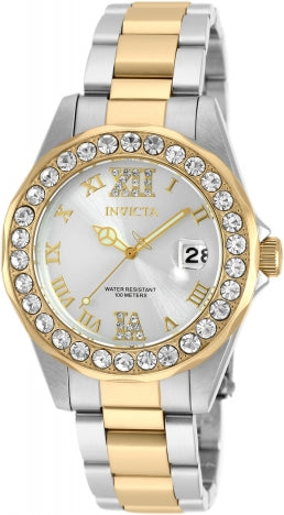 Invicta Watch INVICTA WOMEN'S 20215 PRO DIVER QUARTZ 3 HAND SILVER DIAL WATCH
