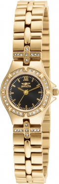 Invicta Watch INVICTA WOMEN'S 17065 WILDFLOWER QUARTZ 3 HAND BLACK DIAL WATCH