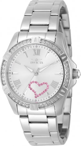 Invicta Watch INVICTA WOMEN'S 49842 ANGEL QUARTZ 3 HAND SILVER DIAL WATCH