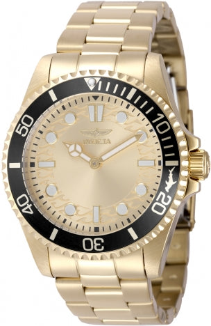 Invicta Watch INVICTA MEN'S 49700 PRO DIVER QUARTZ PC20S GOLD DIAL WATCH