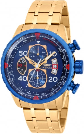 Invicta Watch INVICTA MEN'S 19173 AVIATOR QUARTZ CHRONOGRAPH BLUE DIAL WATCH