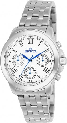 Invicta Watch INVICTA WOMEN'S 21653 SPECIALTY QUARTZ CHRONOGRAPH SILVER DIAL WATCH