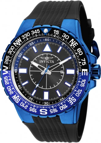 Invicta Watch INVICTA MEN'S 19269 AVIATOR QUARTZ 3 HAND BLACK DIAL WATCH