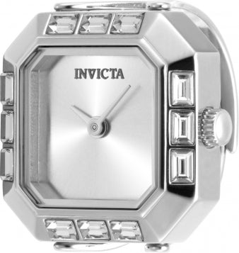 Invicta Watch INVICTA WOMEN'S 49580 MINI QUARTZ 2 HAND SILVER DIAL RING WATCH
