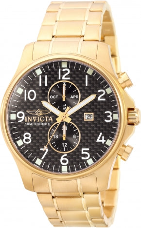 Invicta Watch INVICTA WOMEN'S 0382 SPECIALTY QUARTZ CHRONOGRAPH BLACK DIAL WATCH