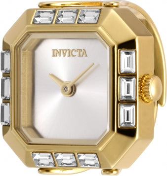 Invicta Watch INVICTA WOMEN'S 49587 MINI QUARTZ SILVER DIAL RING WATCH