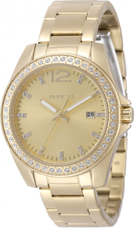 Invicta Watch INVICTA WOMEN'S 49847 ANGEL QUARTZ PC32 GOLD DIAL WATCH