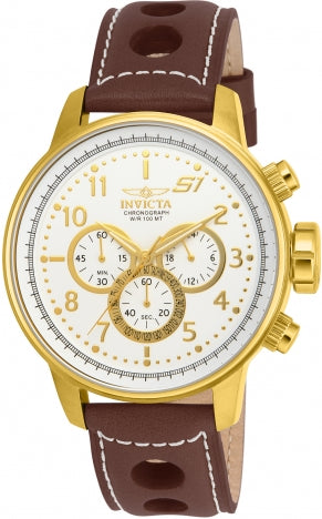 Invicta Watch INVICTA MEN'S 16011 S1 RALLY QUARTZ MULTIFUNCTION GOLD, ANTIQUE SILVER DIAL WATCH