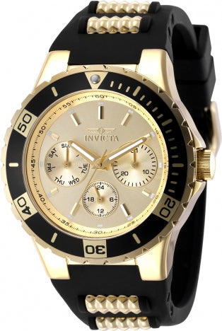 Invicta Watch INVICTA WOMEN'S 49892 AVIATOR QUARTZ VH63 GOLD DIAL WATCH
