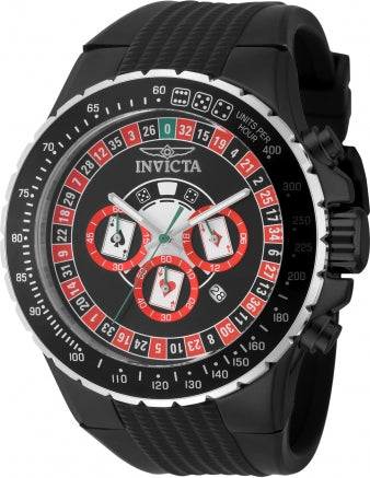 Invicta Watch INVICTA MEN'S 49849 AVIATOR QUARTZ VD53 BLACK DIAL WATCH