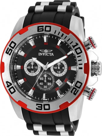 Invicta Watch INVICTA MEN'S 22307 PRO DIVER QUARTZ CHRONOGRAPH BLACK DIAL WATCH