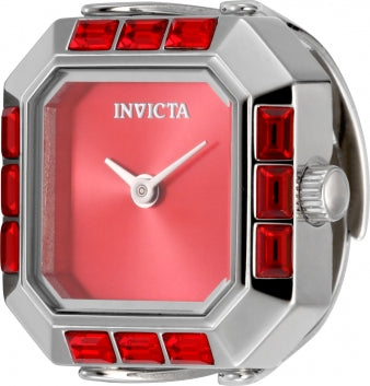 Invicta Watch INVICTA WOMEN'S 49582 MINI QUARTZ 2 HAND RED DIAL RING WATCH